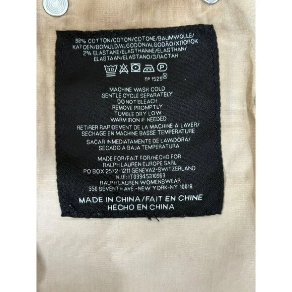 Ralph Lauren 105 Cigarette Jean Black Label Slim Fit Mid Rise Tan Womens Size 29 - Picture 4 of 7